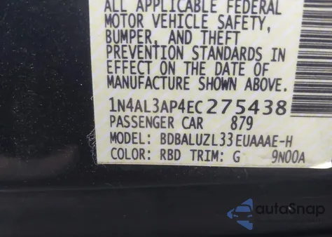 2014 Nissan Altima 2.5 Sv из США, поврежденный, VIN 1N4AL3AP4EC275438